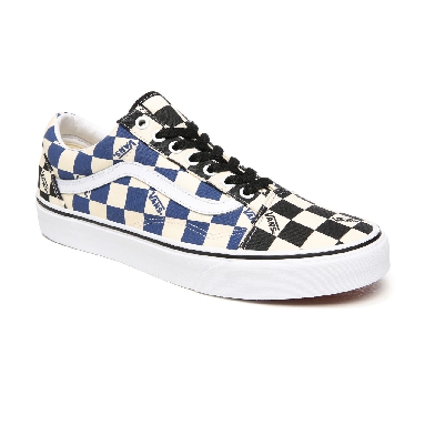 Vans Big Check Old Skool Blue Classic Mens Womens - (Big Check) Black/Navy VN0A4U3BWRT Shoes