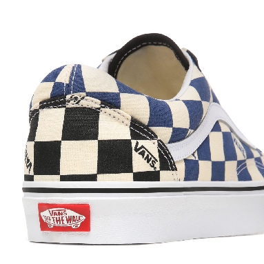 Vans Big Check Old Skool Blue Classic Mens Womens - (Big Check) Black/Navy VN0A4U3BWRT Shoes