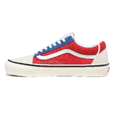 Vans Anaheim Factory Old Skool 36 DX Blue Classic Mens Womens - (Anaheim Factory) Og White/Og Blue/Og Red VN0A38G2XFN Shoes