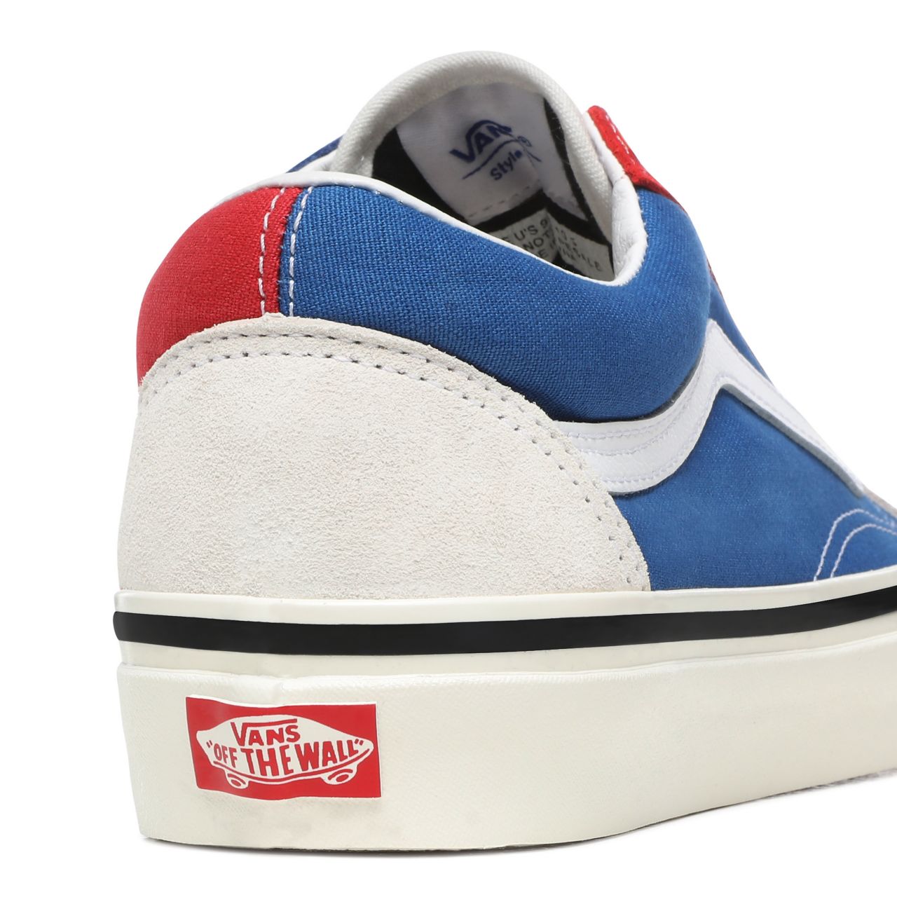 Vans Anaheim Factory Old Skool 36 DX Blue Classic Mens Womens - (Anaheim Factory) Og White/Og Blue/Og Red VN0A38G2XFN Shoes