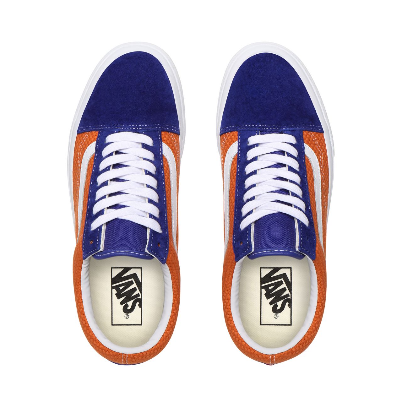 Vans P&C Old Skool Blue Classic Mens Womens - (P&C) Royal Blue/Apricot Buff VN0A4U3BWTJ Shoes