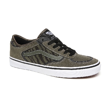 Vans Rowley Classic Green Classic Mens Womens - Grape Leaf/Zebra VN0A4BTTXG8 Shoes