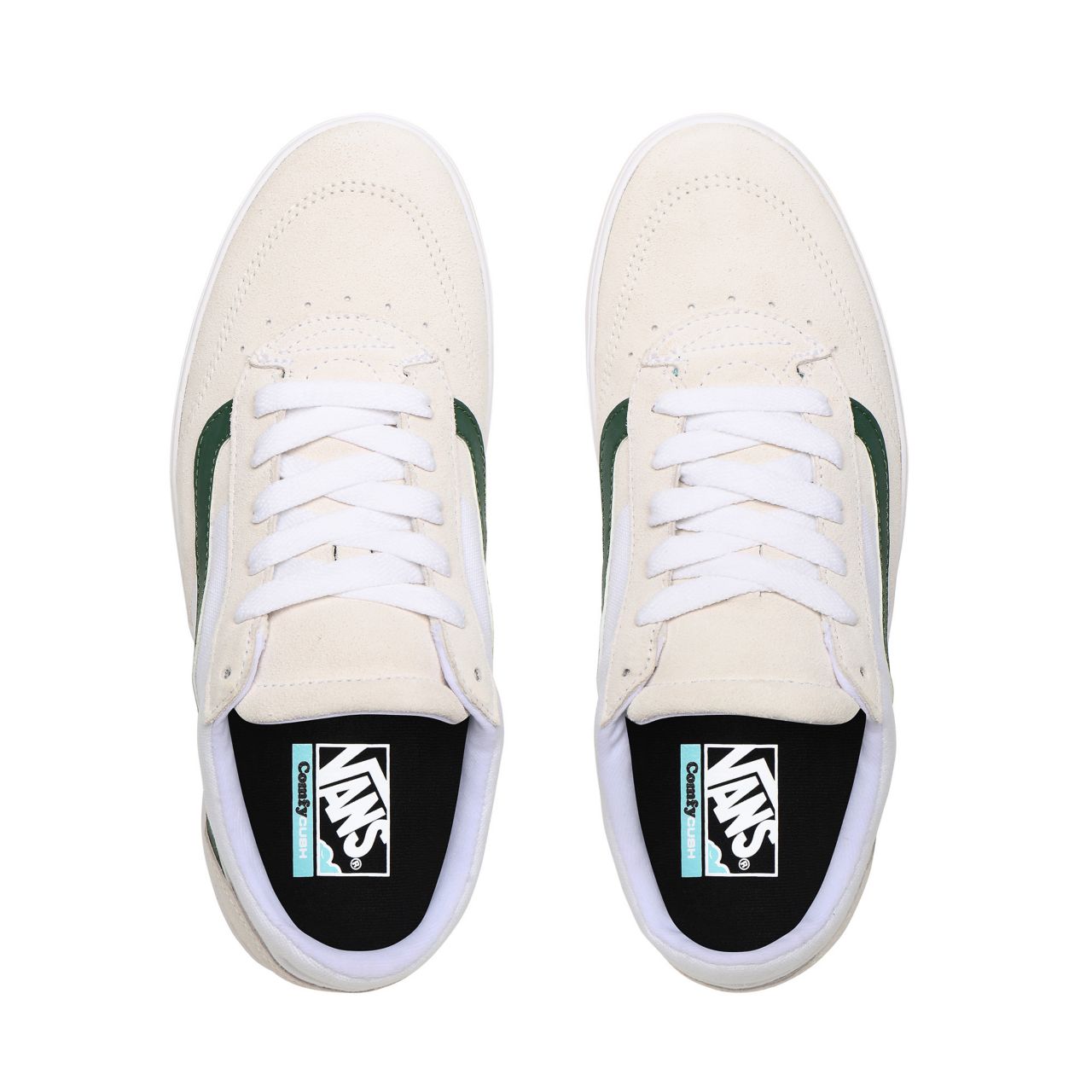 Vans Vintage Sport Cruze ComfyCush White Classic Mens Womens - (Vintage Sport) True White/Greener Pastures VN0A3WLZWYO Shoes