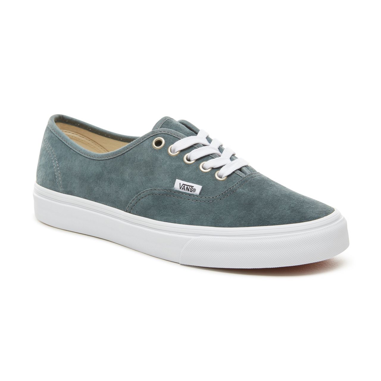 Vans Suede Authentic Classic Mens Womens - (Pig Suede) Stormy Weather/True White VA38EMU5N Shoes