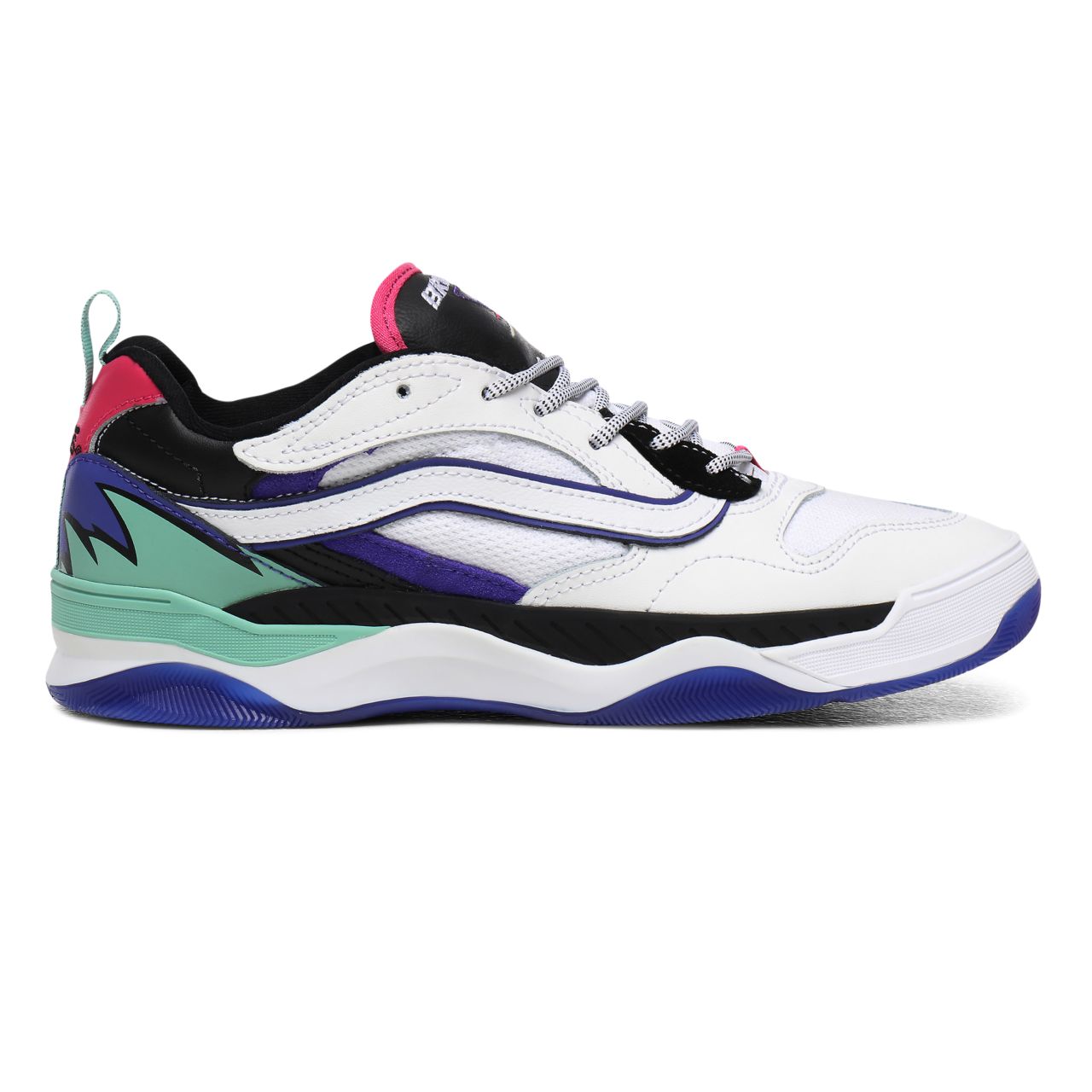 Vans Shred Wave Brux WC Multicolour Classic Mens Womens - (Shred Wave) True White/Royal Blue VN0A4BH4WR3 Shoes