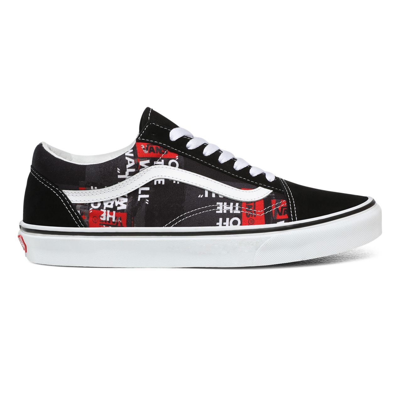 Vans Packing Tape Old Skool Black Classic Mens Womens - (Packing Tape) Black/Red/True White VN0A4U3BWZ4 Shoes