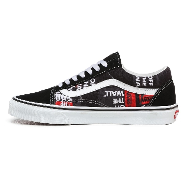 Vans Packing Tape Old Skool Black Classic Mens Womens - (Packing Tape) Black/Red/True White VN0A4U3BWZ4 Shoes