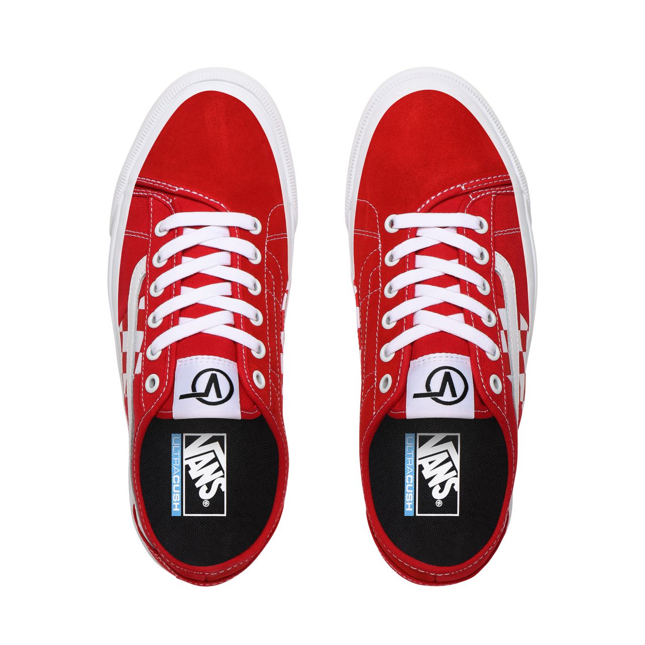 Vans Check Bess NI Red Classic Mens Womens - (Check) Red/True White VN0A4BTHWOW Shoes