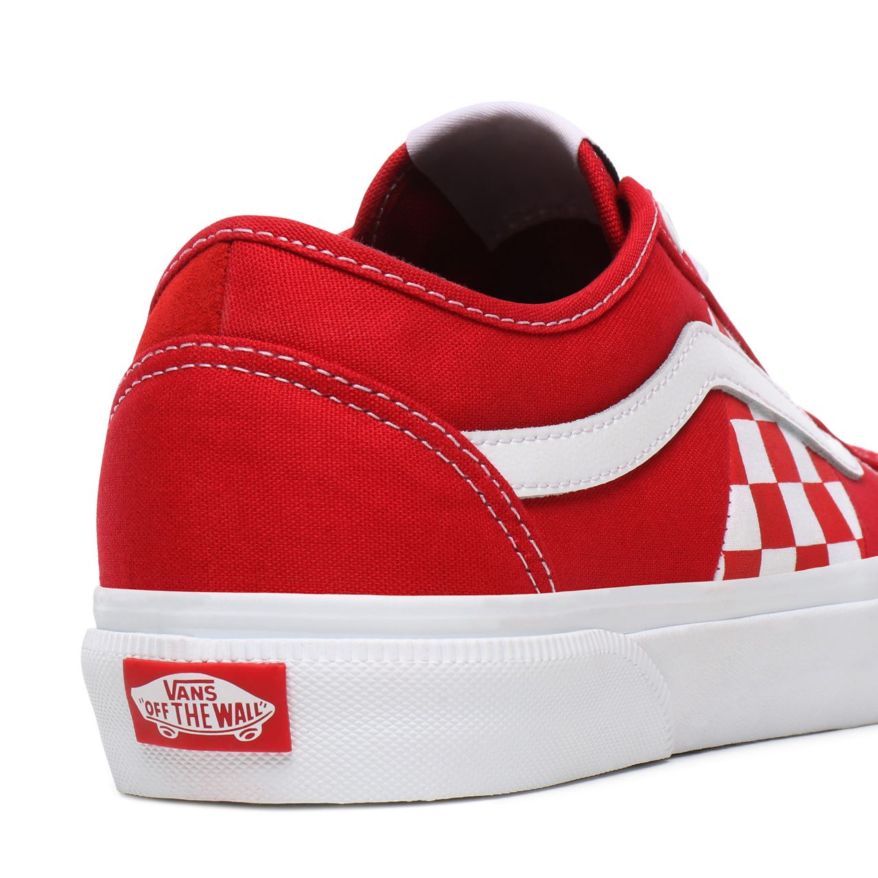 Vans Check Bess NI Red Classic Mens Womens - (Check) Red/True White VN0A4BTHWOW Shoes