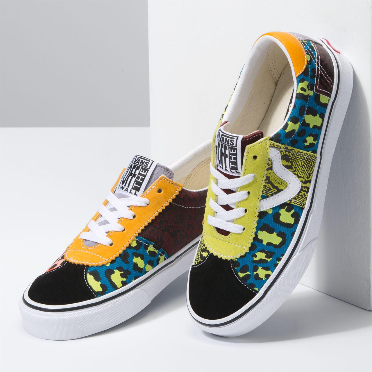 Vans Patchwork Vans Sport Multicolour Classic Mens Womens - (Patchwork) Leopard/Snake VN0A4BU601R Shoes