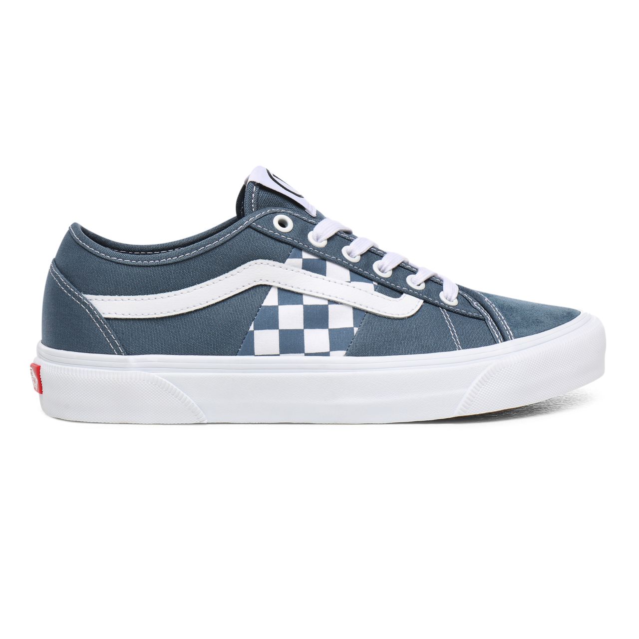 Vans Check Bess NI Blue Classic Mens Womens - (Check) Blue Mirage/True White VN0A4BTHWOV Shoes