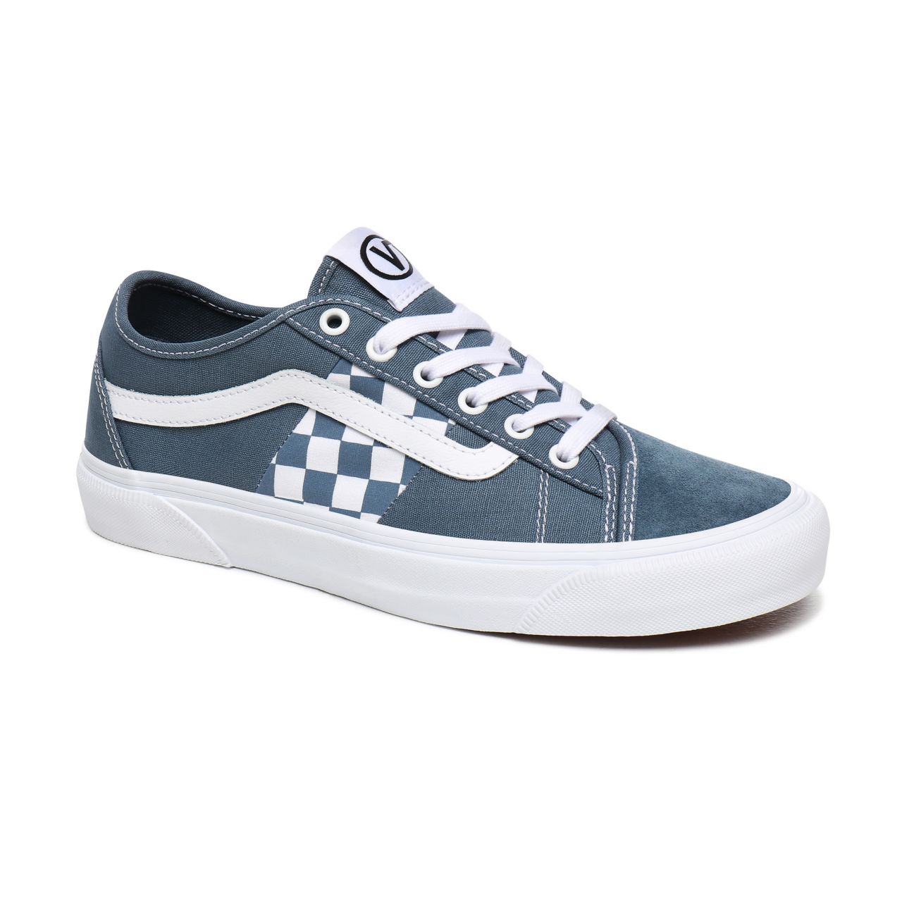 Vans Check Bess NI Blue Classic Mens Womens - (Check) Blue Mirage/True White VN0A4BTHWOV Shoes