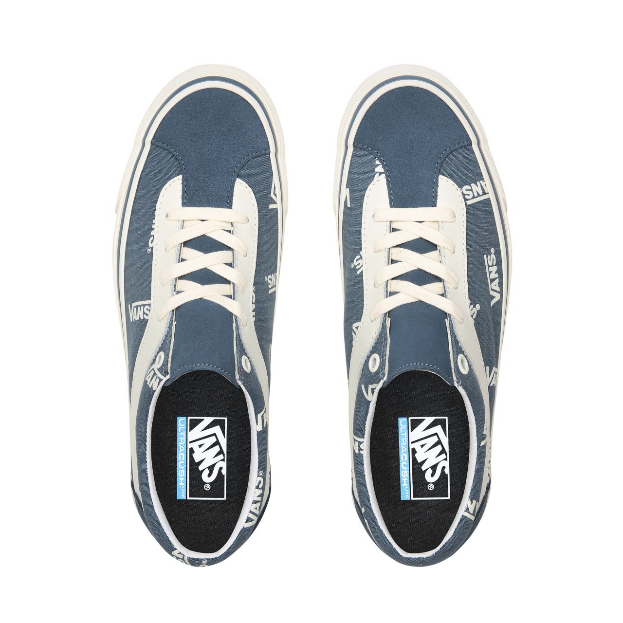 Vans Block Bold NI Blue Classic Mens Womens - (Vans Block) Blue Mirage/Marshmallow VN0A3WLPWQX Shoes