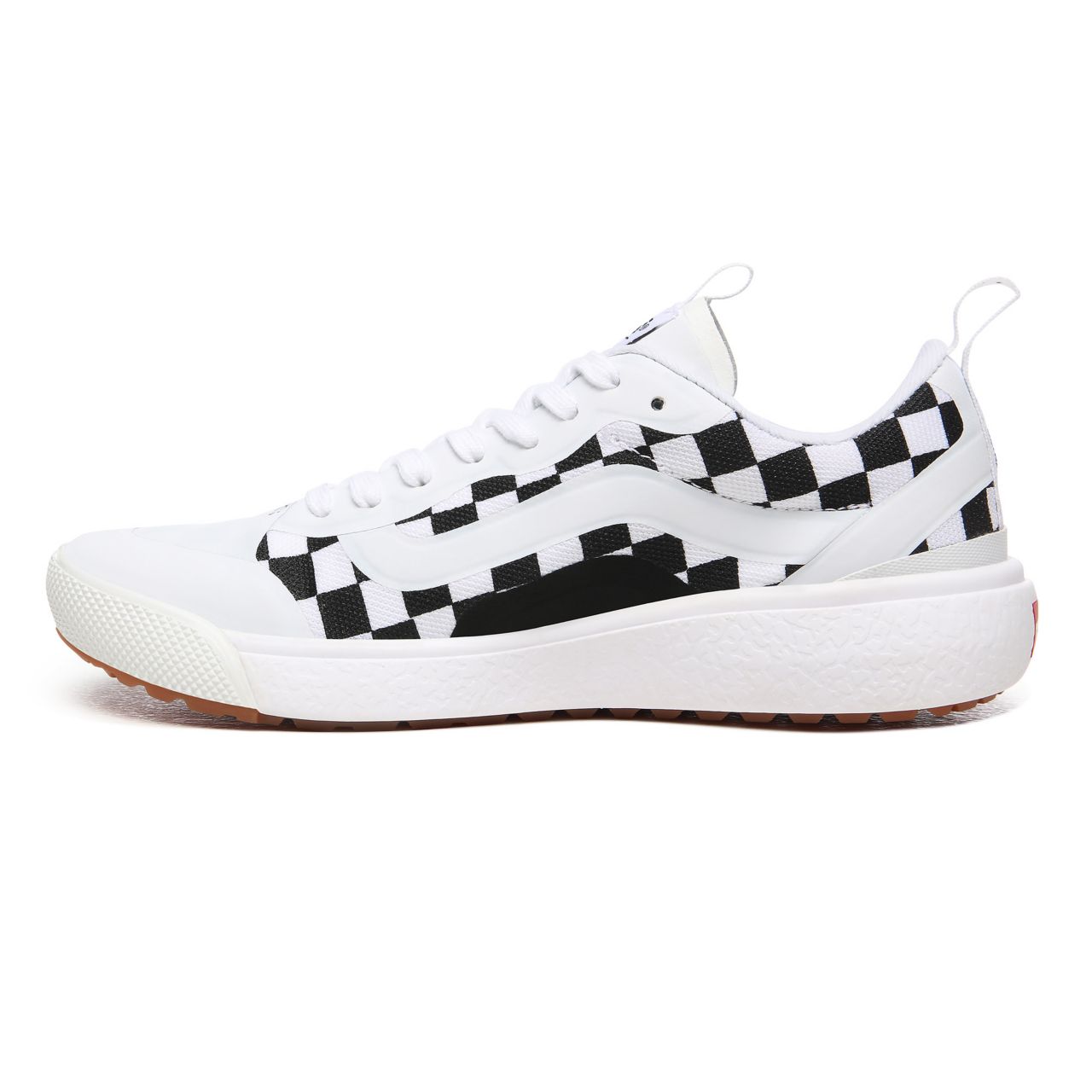 Vans Checkerboard UltraRange EXO Black Classic Womens - (Checkerboard) True White/Black VN0A4U1K27I Shoes