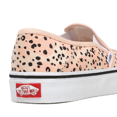 Vans Leila Hurst Slip-On Surf Pink Classic Womens - (Leila Hurst) Tiny Animal VN0A3MVDWOL Shoes