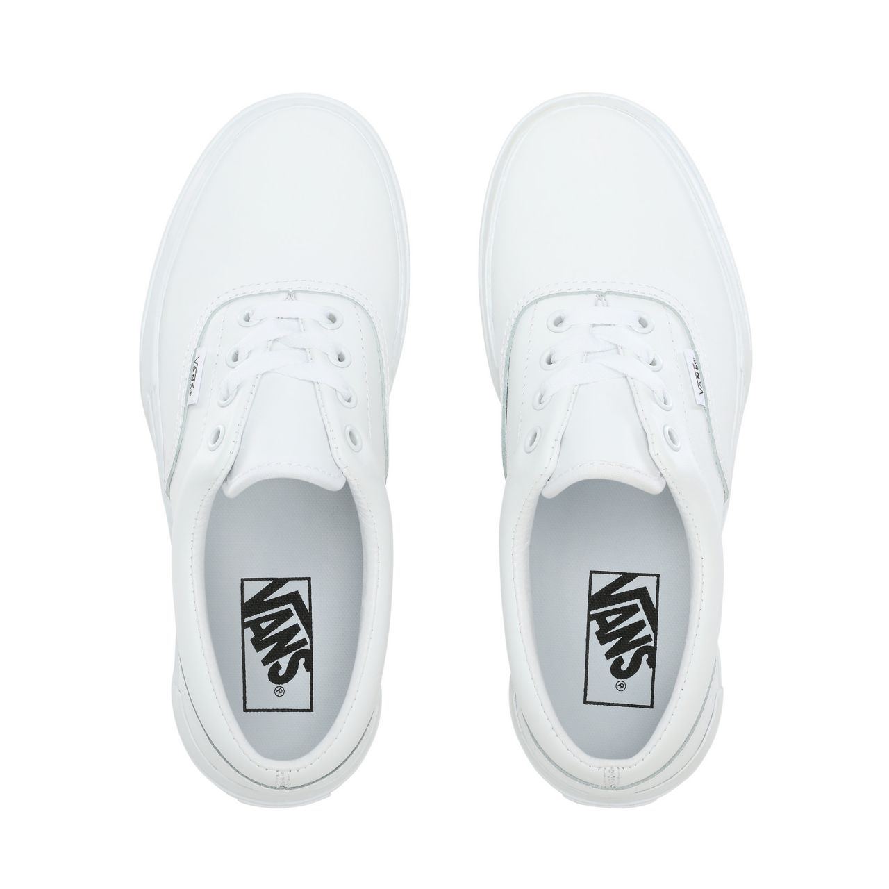 Vans Leather Era Stacked White Classic Womens - (Leather) True White/True White VN0A4BTOOER Shoes