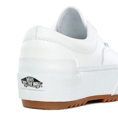 Vans Leather Era Stacked White Classic Womens - (Leather) True White/True White VN0A4BTOOER Shoes