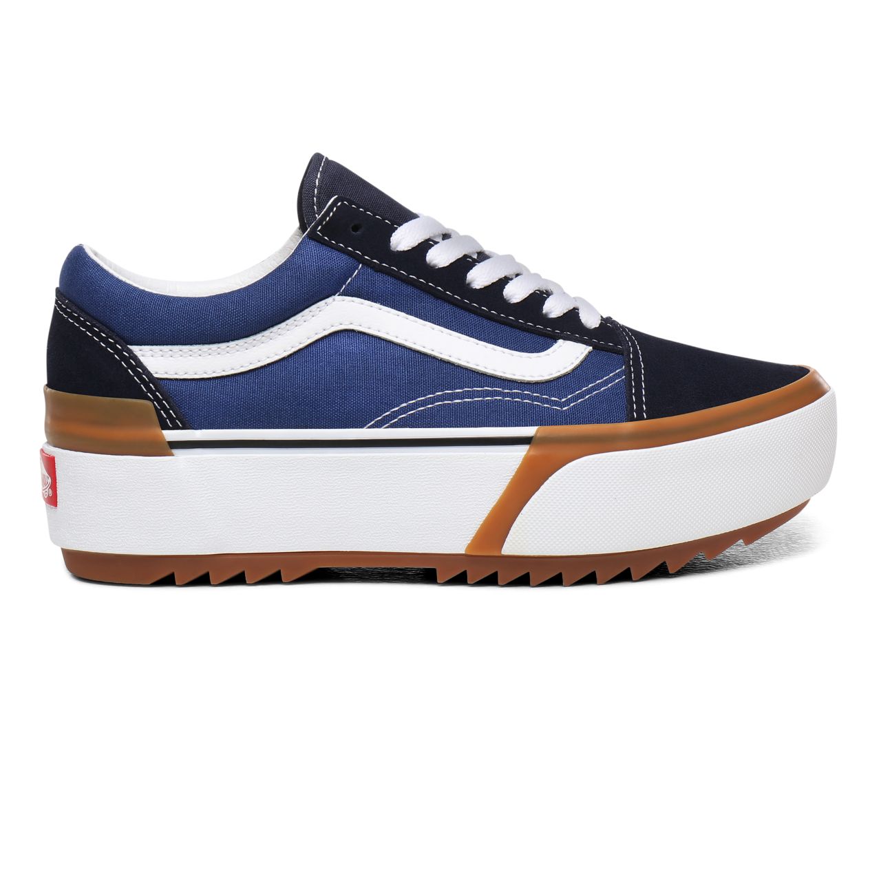 Vans Old Skool Stacked Blue Classic Womens - Navy/True White VN0A4U15NWD Shoes