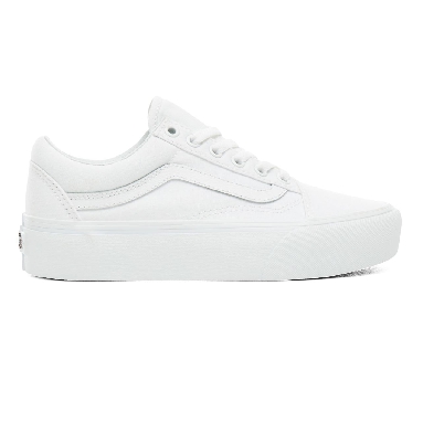 Vans Old Skool Platform White Classic Womens - True White VN0A3B3UW00 Shoes