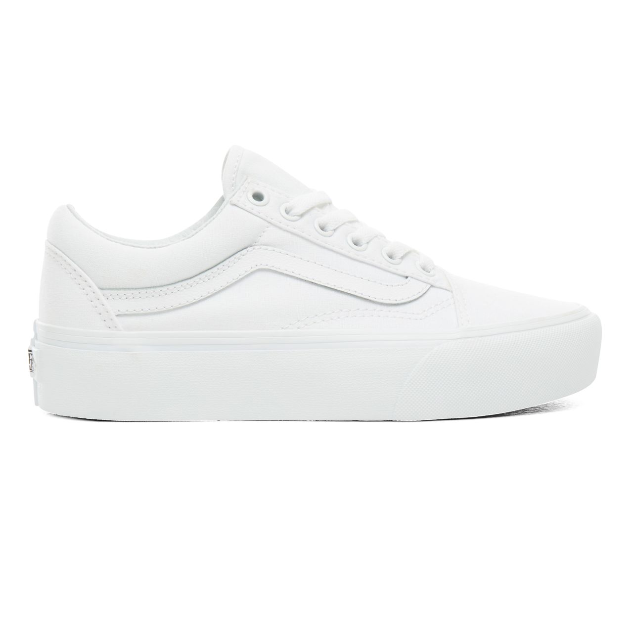 Vans Old Skool Platform White Classic Womens - True White VN0A3B3UW00 Shoes