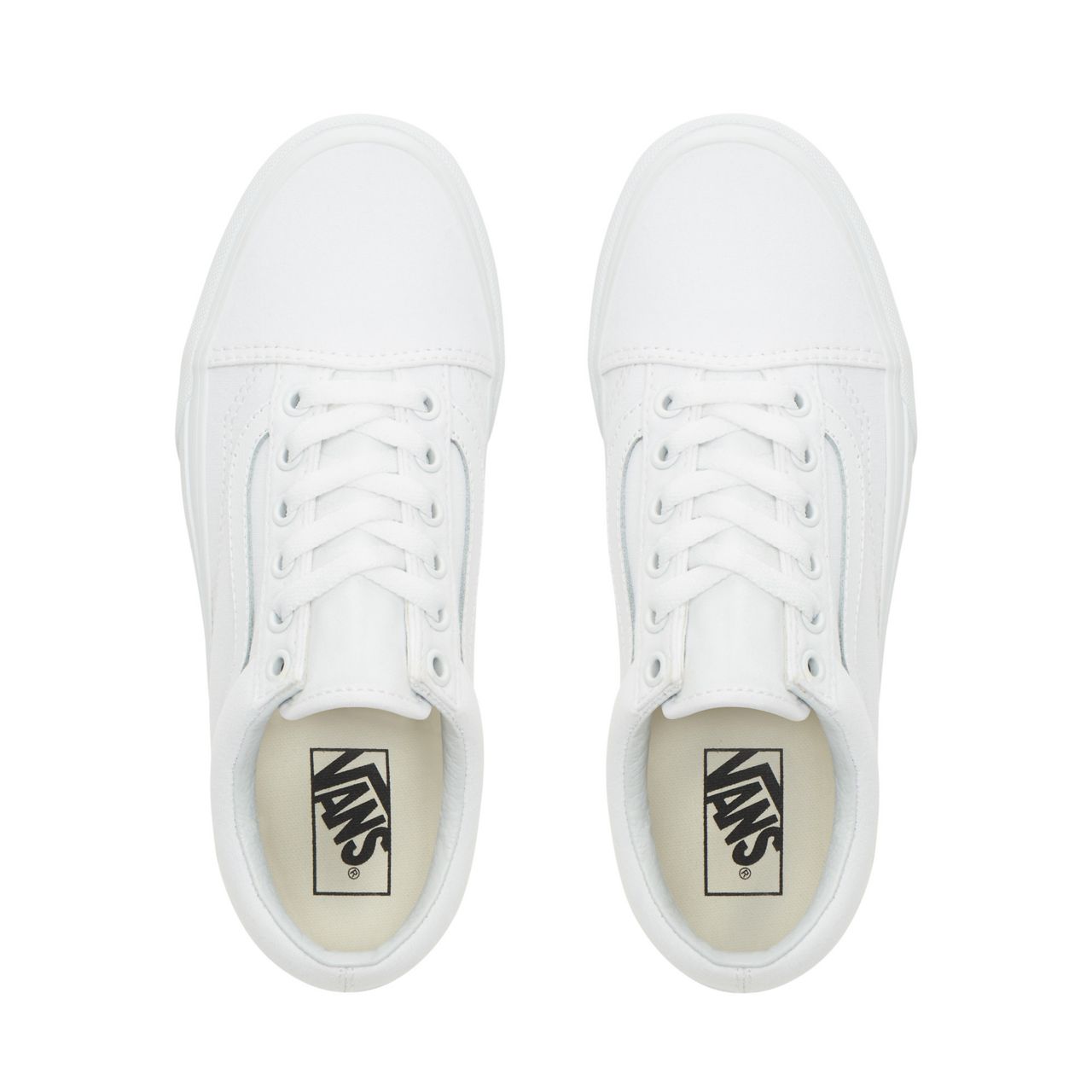 Vans Old Skool Platform White Classic Womens - True White VN0A3B3UW00 Shoes