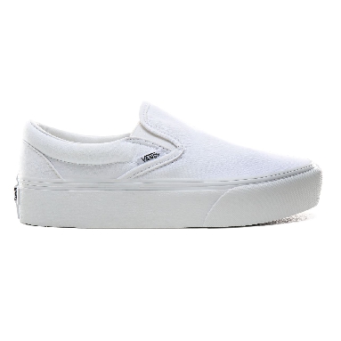 Vans Slip-On Platform White Classic Womens - True White VN0A3JEZW00 Shoes