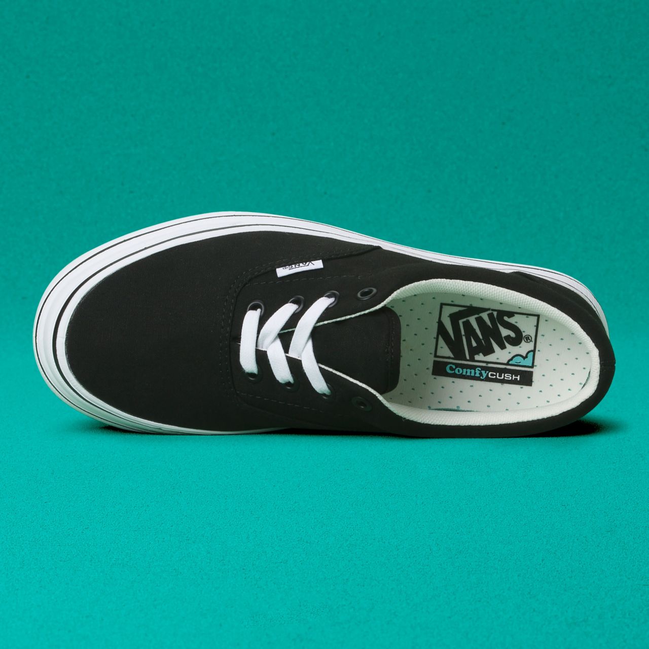 Vans Canvas Super ComfyCush Era Black Classic Womens - (Canvas) Black/True White VN0A4U1D1WX Shoes