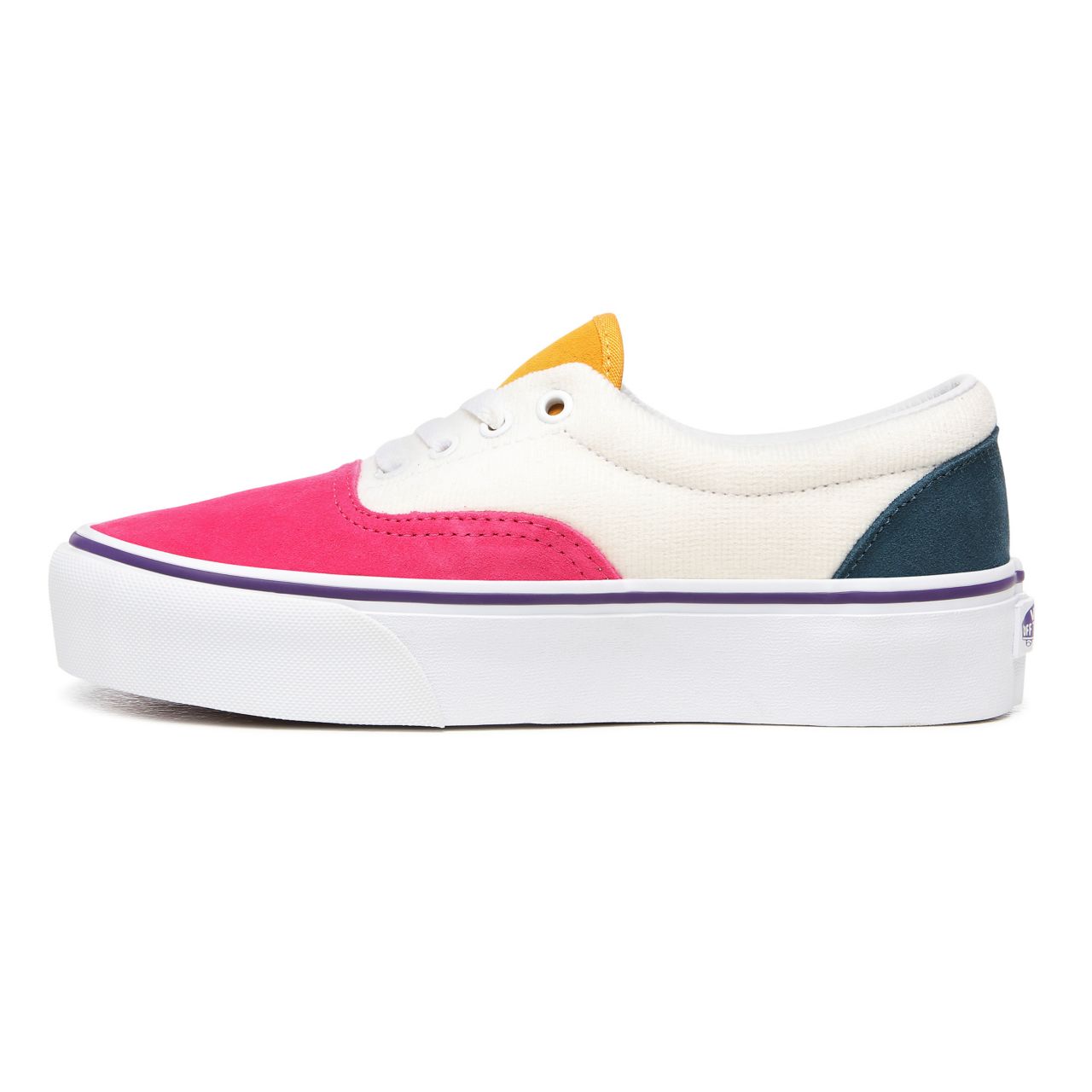 Vans Mini Cord Era Platform Multicolour Classic Womens - (Mini Cord) Multi/True White VN0A3WLUWVY Shoes