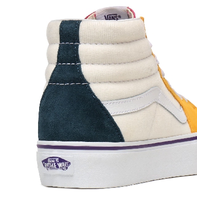 Vans Mini Cord Sk8-Hi Platform 2.0 Multicolour Classic Womens - (Mini Cord) Multi/True White VN0A3TKNWVY Shoes