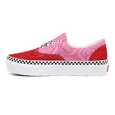 Vans 2-Tone Era Platform Red Classic Womens - (2-Tone) Chili Pepper/Fuchsia Pink VN0A3WLUWVX Shoes