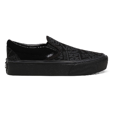 Vans 66 Classic Slip-On Platform Black Classic Womens - (Vans 66) Black VN0A3JEZWW0 Shoes