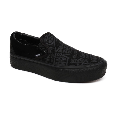 Vans 66 Classic Slip-On Platform Black Classic Womens - (Vans 66) Black VN0A3JEZWW0 Shoes