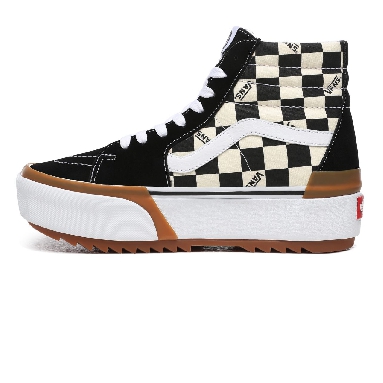 Vans Checkerboard Sk8-Hi Stacked Multicolour Classic Womens - (Checkerboard) Multi/True White VN0A4BTWVLV Shoes