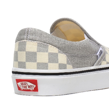 Vans Checkerboard Classic Slip-On Grey Classic Womens - (Checkerboard) Silver/True White VN0A4U38WS3 Shoes