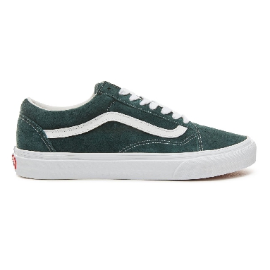 Vans Suede Old Skool Classic Mens Womens - (Pig Suede) Darkest Spruce/True White VA38G1U5J Shoes