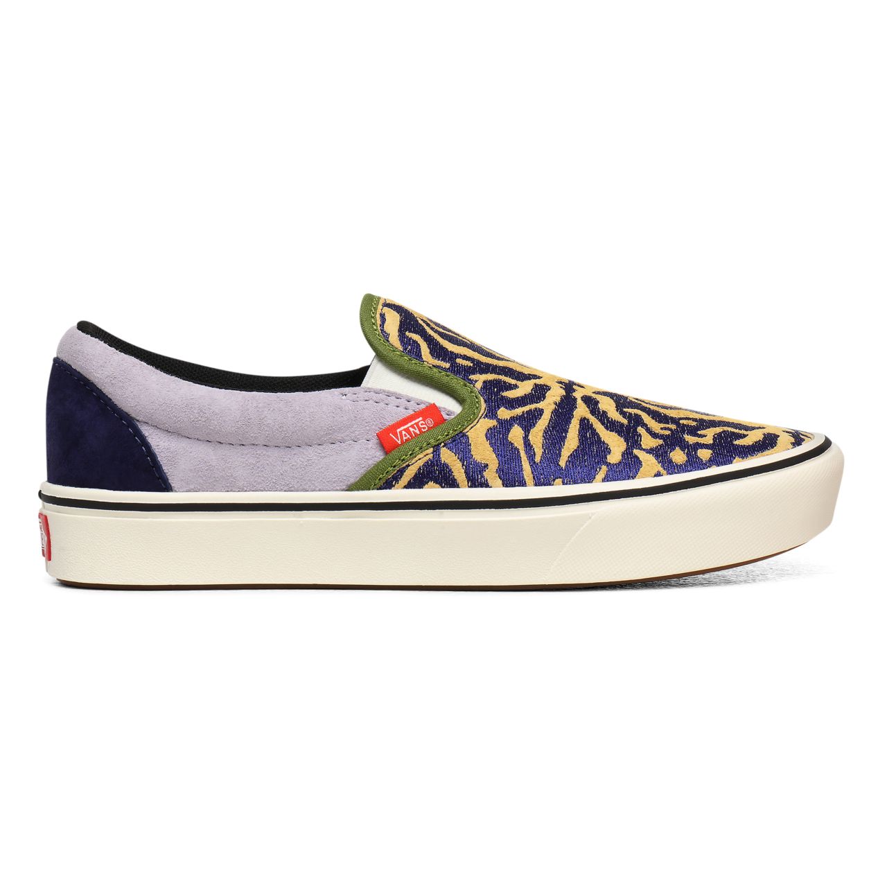 Vans Bugs ComfyCush Slip-On Multicolour Classic Womens - (Bugs) Blueprint VN0A3WMDWWG Shoes