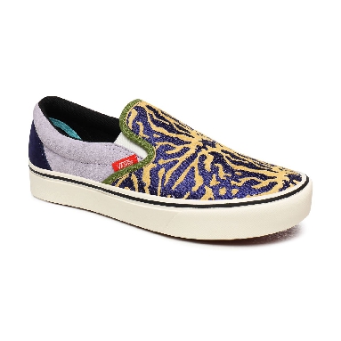 Vans Bugs ComfyCush Slip-On Multicolour Classic Womens - (Bugs) Blueprint VN0A3WMDWWG Shoes