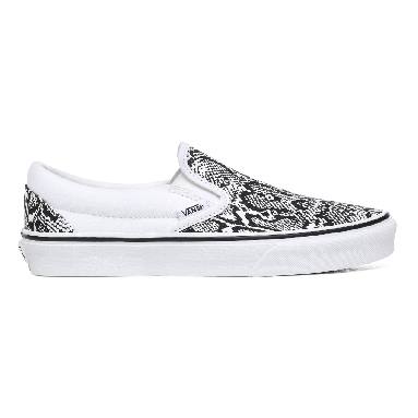 Vans Python Classic Slip-On Black Classic Womens - (Python) White/True White VN0A4U38WTQ Shoes