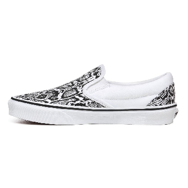 Vans Python Classic Slip-On Black Classic Womens - (Python) White/True White VN0A4U38WTQ Shoes