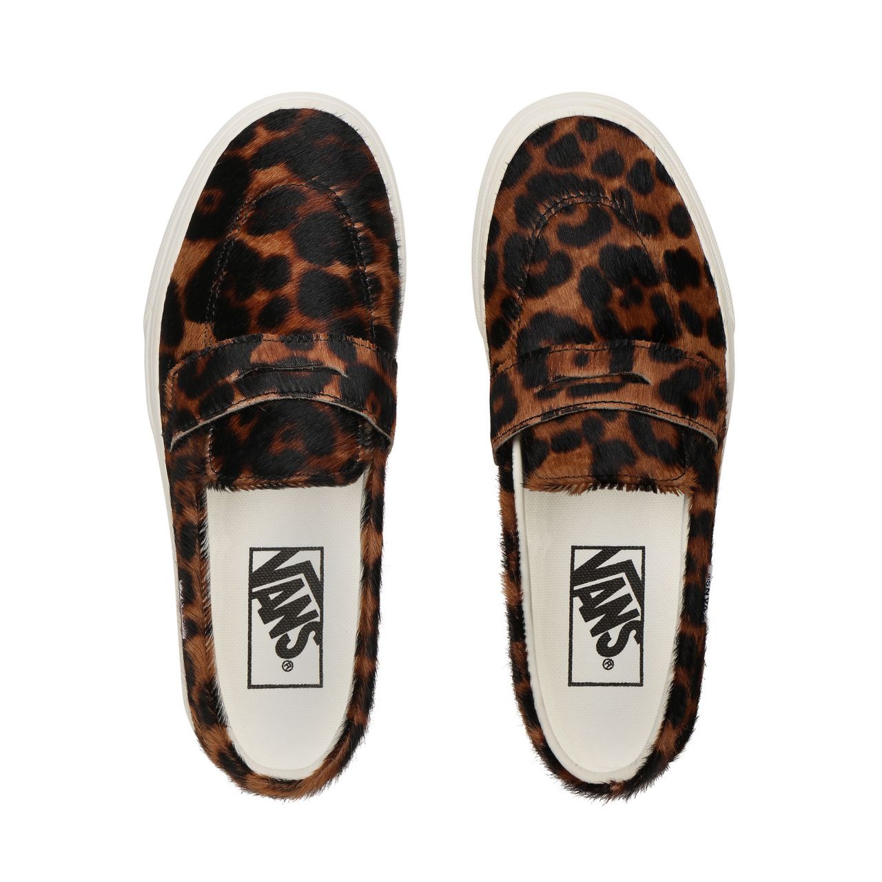 Vans Calf Hair Style 53 Leopard Classic Womens - (Calf Hair) Animal/Snow White VN0A4U1CXQ7 Shoes