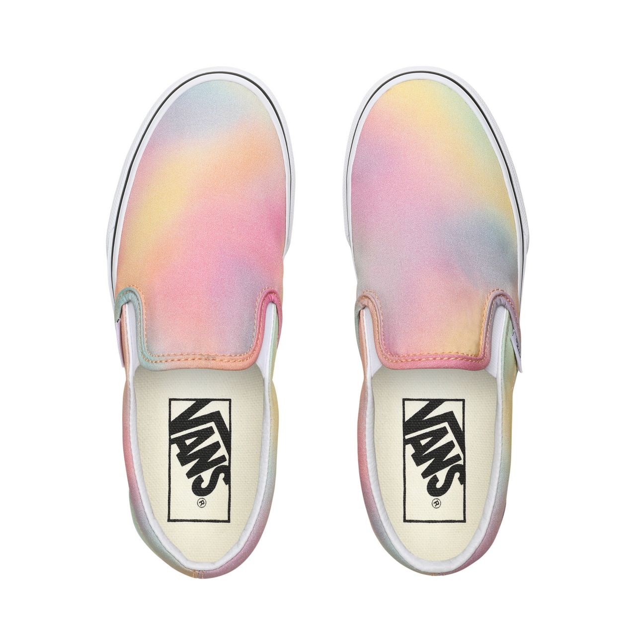 Vans Aura Shift Classic Slip-On Multicolour Classic Womens - (Aura Shift) Multi/True White VN0A4U38WGQ Shoes