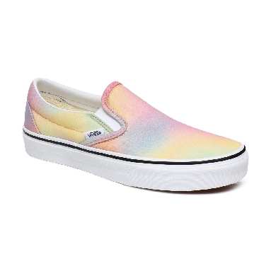 Vans Aura Shift Classic Slip-On Multicolour Classic Womens - (Aura Shift) Multi/True White VN0A4U38WGQ Shoes