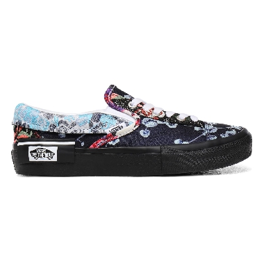 Vans Florals Slip-On CAP Black Classic Womens - (Florals) Brocade/Black VN0A3WM5XHQ Shoes