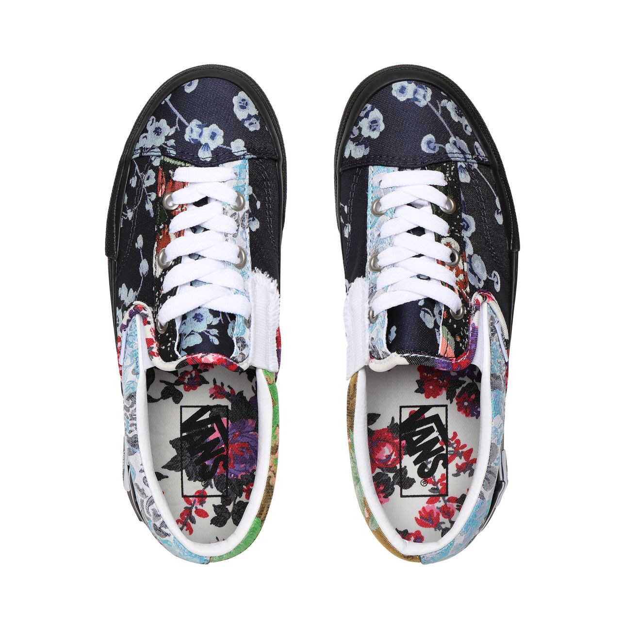 Vans Florals Slip-On CAP Black Classic Womens - (Florals) Brocade/Black VN0A3WM5XHQ Shoes