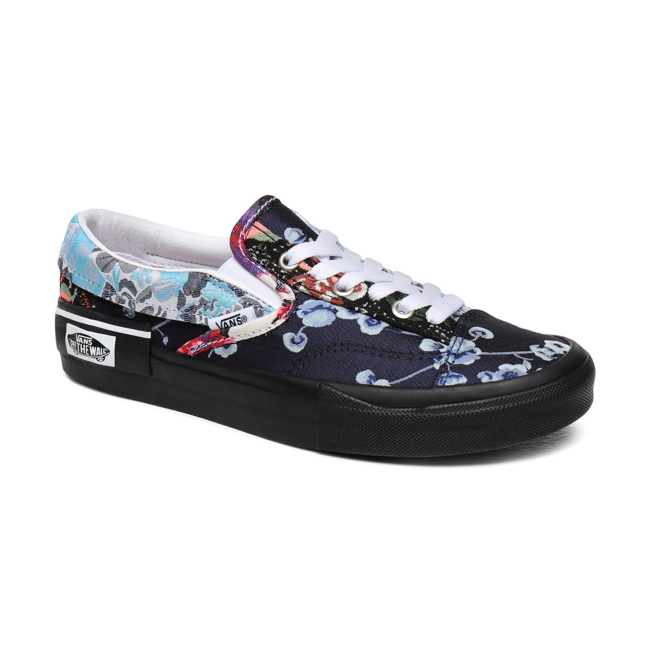 Vans Florals Slip-On CAP Black Classic Womens - (Florals) Brocade/Black VN0A3WM5XHQ Shoes