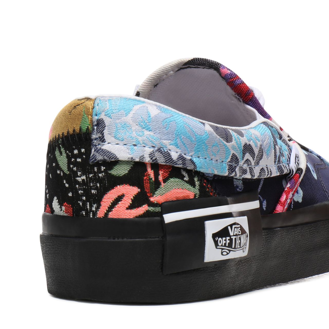 Vans Florals Slip-On CAP Black Classic Womens - (Florals) Brocade/Black VN0A3WM5XHQ Shoes