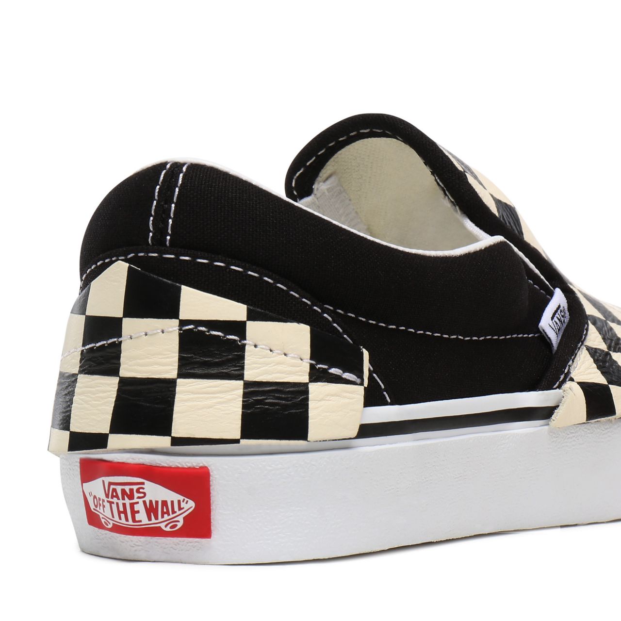 Vans Classic Slip-On Origami Checkerboard Classic Womens - Checkerboard/True White VN0A4TZTQXH Shoes