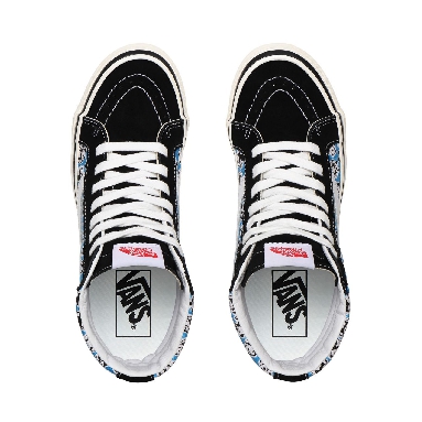 Vans Anaheim Factory Sk8-Hi 38 DX Blue Classic Womens - (Anaheim Factory) Og Pandas/Og Black/Og Blue VN0A38GFXHI Shoes