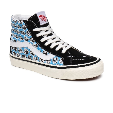 Vans Anaheim Factory Sk8-Hi 38 DX Blue Classic Womens - (Anaheim Factory) Og Pandas/Og Black/Og Blue VN0A38GFXHI Shoes