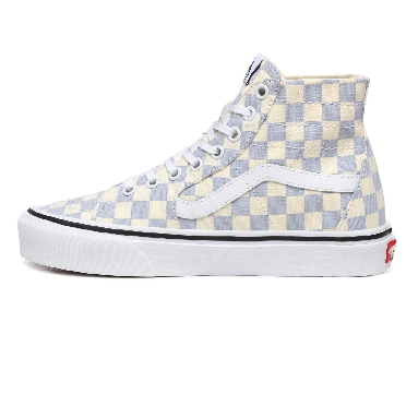 Vans Checkerboard Sk8-Hi Tapered Blue Classic Womens - (Checkerboard) Zen Blue/True White VN0A4U16XHX Shoes